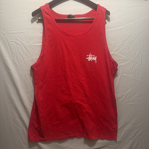 Canotta stussy uomo rossa - uomo, xl