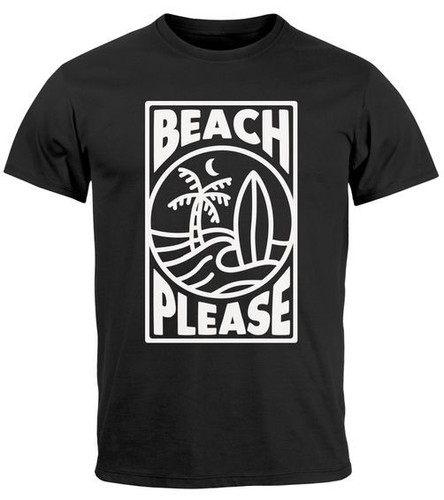 Shirt uomo beach please - t-shirt,
