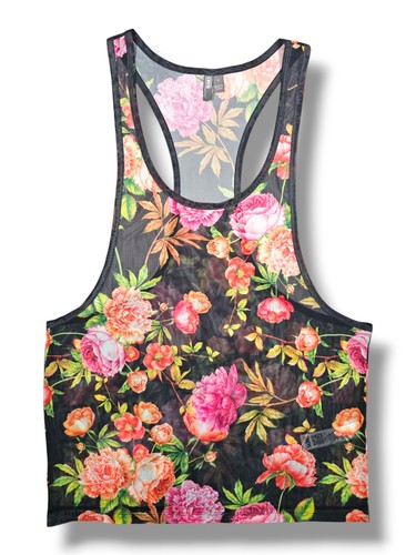 Asos canotta nera floreale - asos,