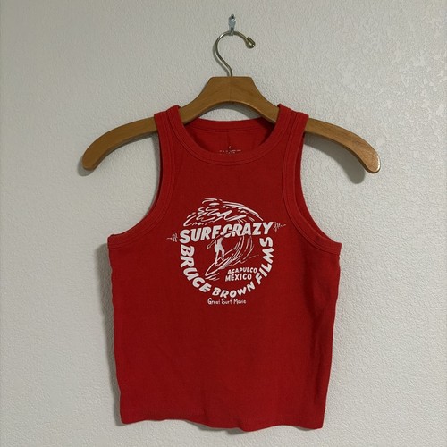 Canotta rossa surf crazy - canotta,