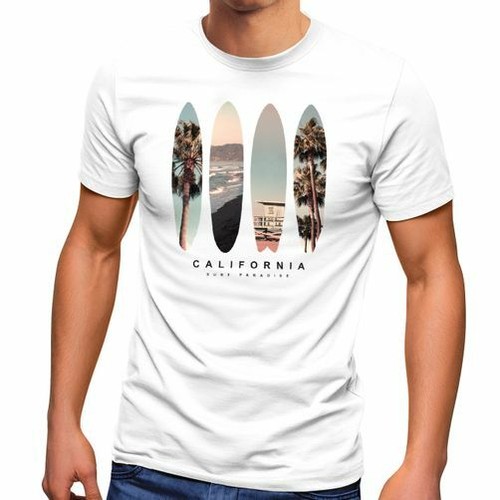 Shirt uomo california surf - t-shirt,